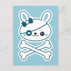 Niedlich Pirate Bunny Postkarte