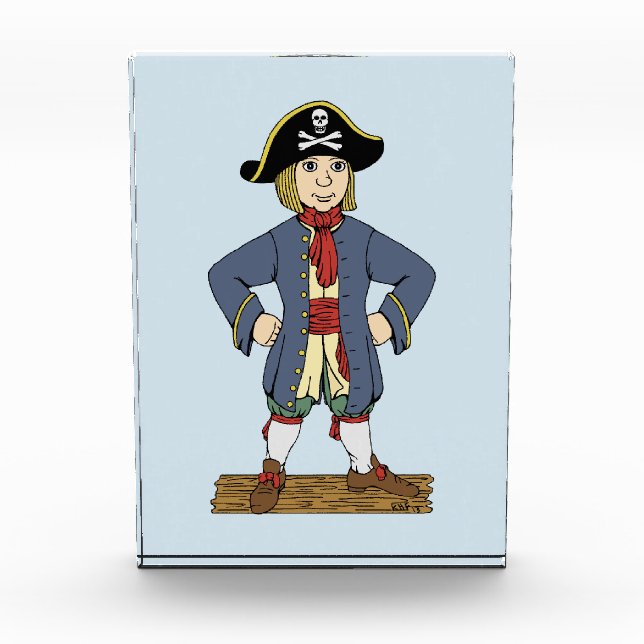 Niedlich Pirate Lad Fotoblock (Vorderseite)