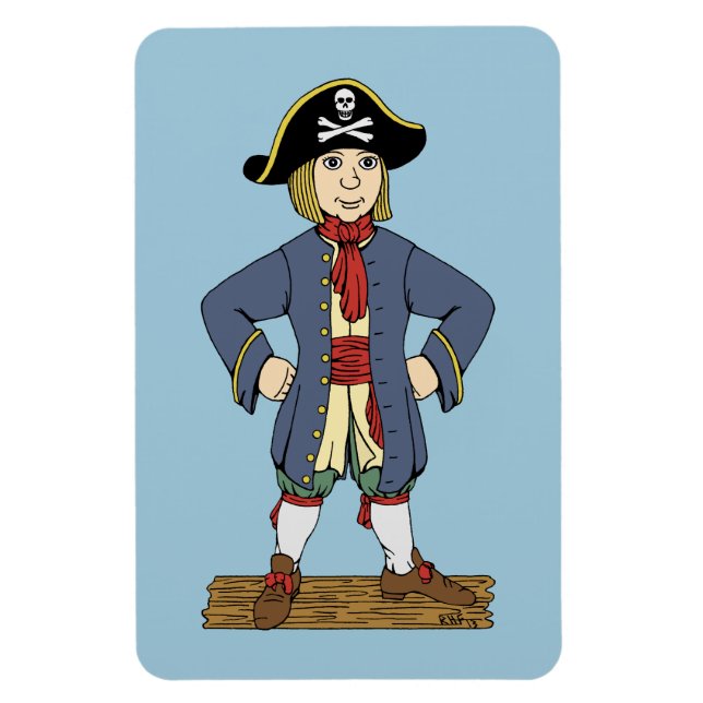Niedlich Pirate Lad Magnet (Vertikal)