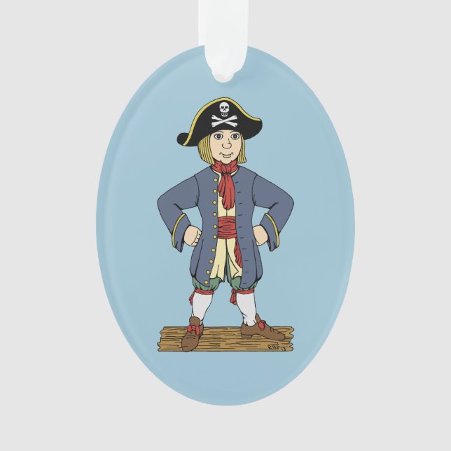 Niedlich Pirate Lad Ornament (Vorderseite)