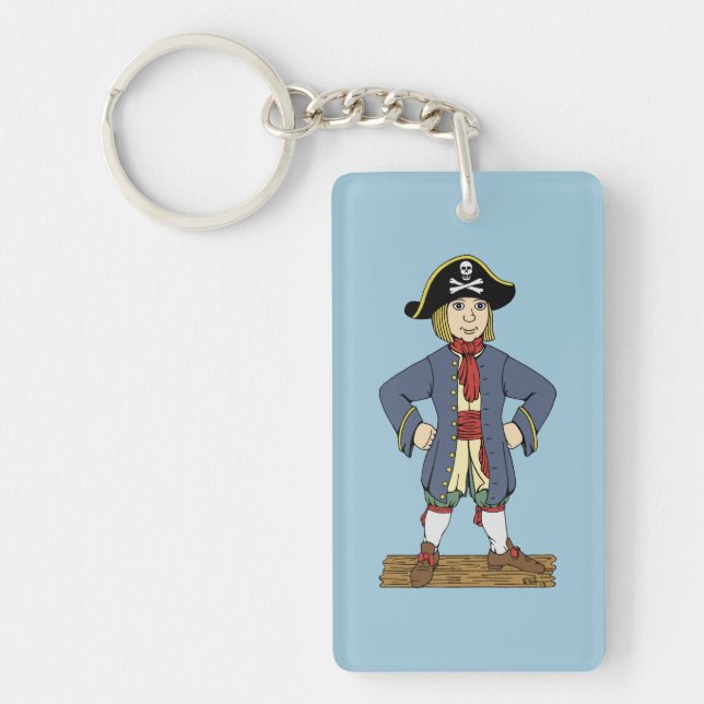 Niedlich Pirate Lad Schlüsselanhänger (Vorderseite)