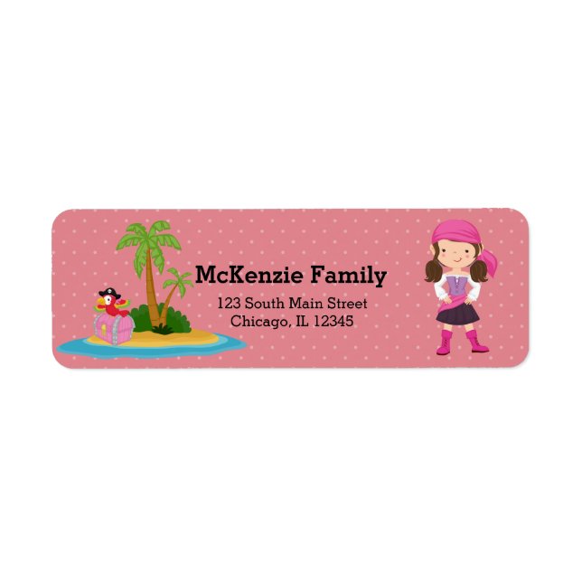 Niedlich Pirate * wählen Sie die Hintergrundfarbe (Vorne)