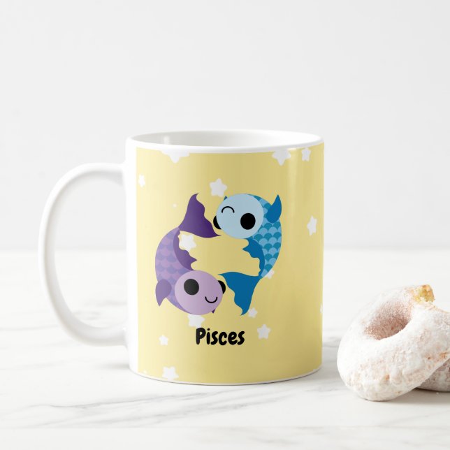 Niedlich Pisces Coffee Tasse (Mit Donut)