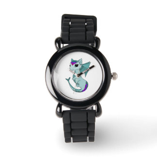 Niedlich Pisces Dragon design zodiac watch Armbanduhr
