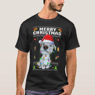 Niedlich Pit Bull Welpe Frohe Weihnachten Ugly Swe T-Shirt