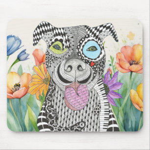 Niedlich Pitbull Dog Mousepad