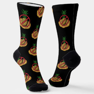 Niedlich Pizza Keine Ananas Spaß Feinschmecker Gag Socken