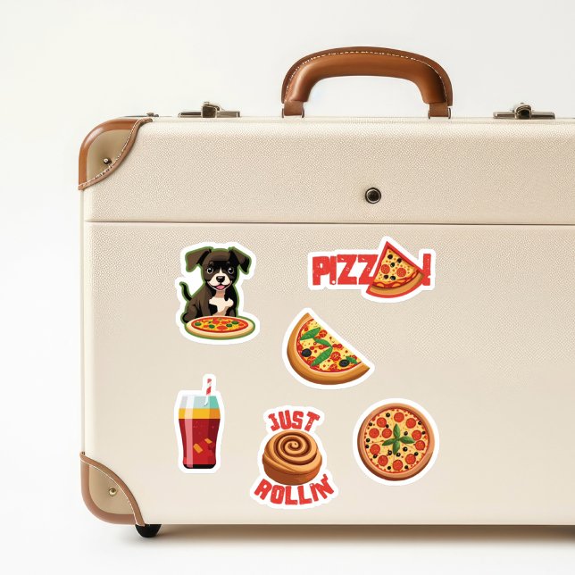 Niedlich Pizza Lovers Stickers - Personalisieren S Aufkleber (Von Creator hochgeladen)