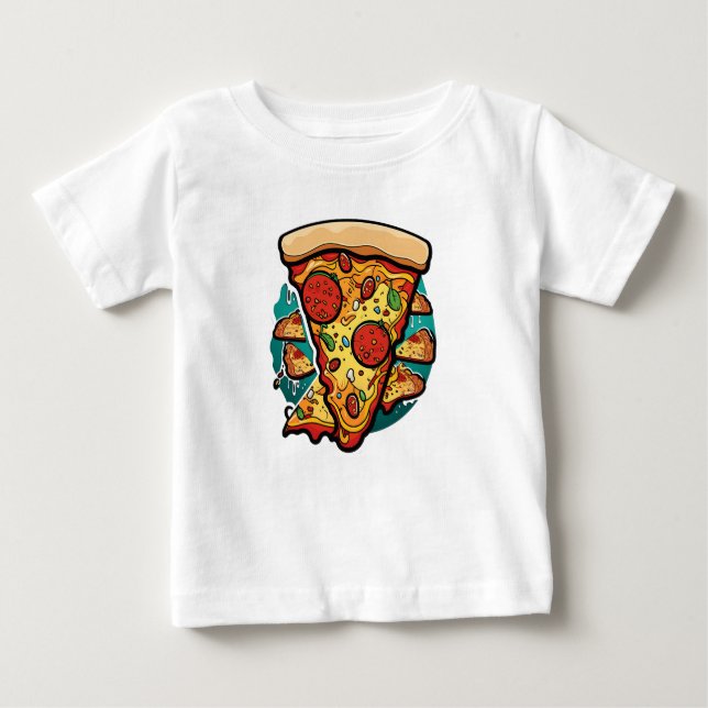 Niedlich Pizza Slice T - Shirt (Vorderseite)