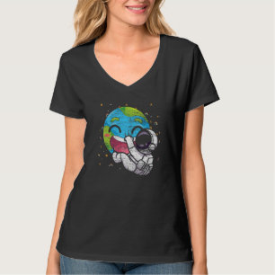 Niedlich Planet Astronaut Erde Galaxy Weltraumreis T-Shirt