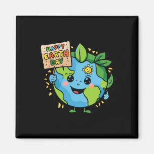 Niedlich Planet Earth Sprichwort Happy Earth Day 3 Magnet