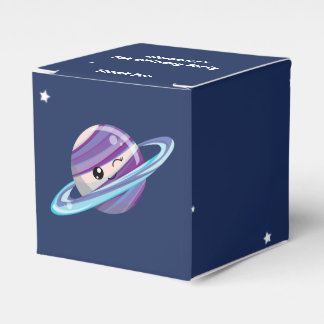 Niedlich Planet Saturn Weltraumgalaxie Kind Geburt Geschenkschachtel