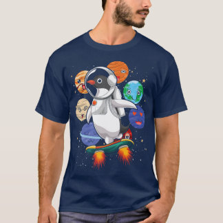 Niedlich Planets Space Zoo Tierwissenschaft Pingui T-Shirt