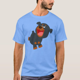 Niedlich Playful Cartoon Baby Rottweiler T - Shirt