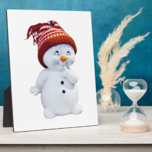 NIEDLICH PLAYFUL SNOWMAN FOTOPLATTE