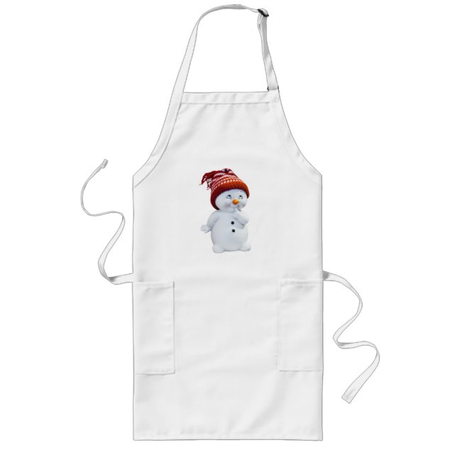 NIEDLICH PLAYFUL SNOWMAN LANGE SCHÜRZE (Vorne)