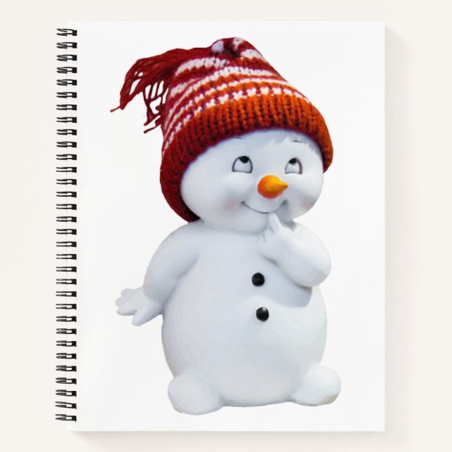 NIEDLICH PLAYFUL SNOWMAN NOTIZBUCH (Vorderseite)
