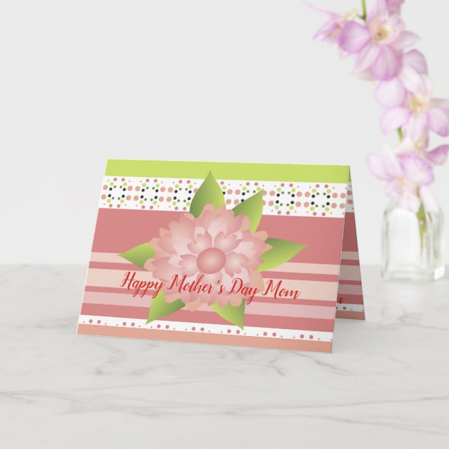 Niedlich Polka Dot Karte (Orchidee)