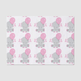Niedlich Polka Dot Pink Elephant Girl Baby Seidenpapier