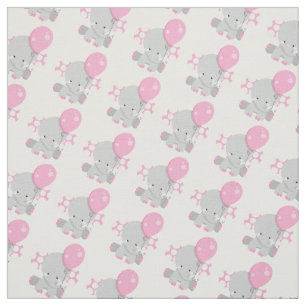 Niedlich Polka Dot Pink Elephant Girl Baby Stoff