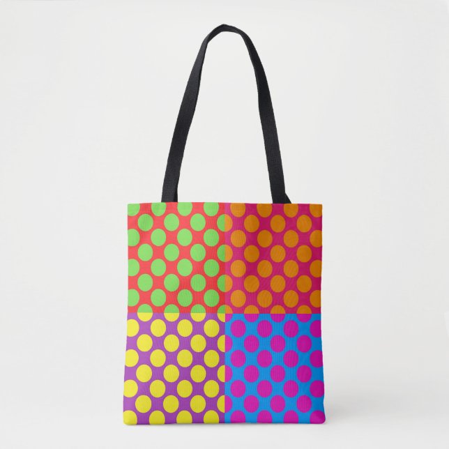 Niedlich Polka Dot Tote Bag (Vorderseite)