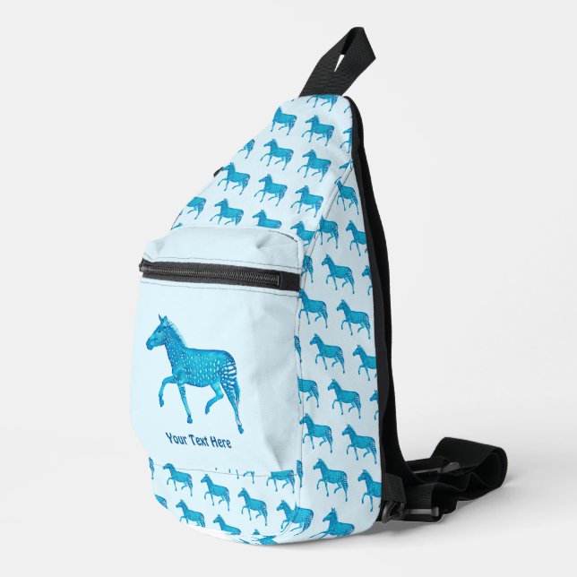 Niedlich Polka Dot Zebra Crossbody Bag (Rechte Ecke)