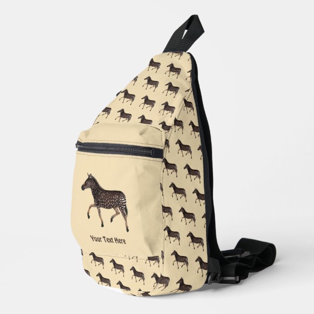 Niedlich Polka Dot Zebra Crossbody Bag (Rechte Ecke)