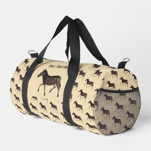 Niedlich Polka Dot Zebra Duffle Bag (Rechte Ecke)