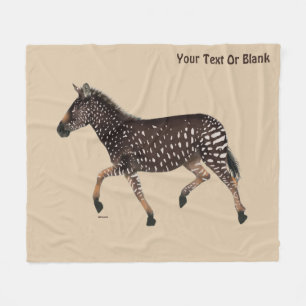 Niedlich Polka Dot Zebra Fleecedecke