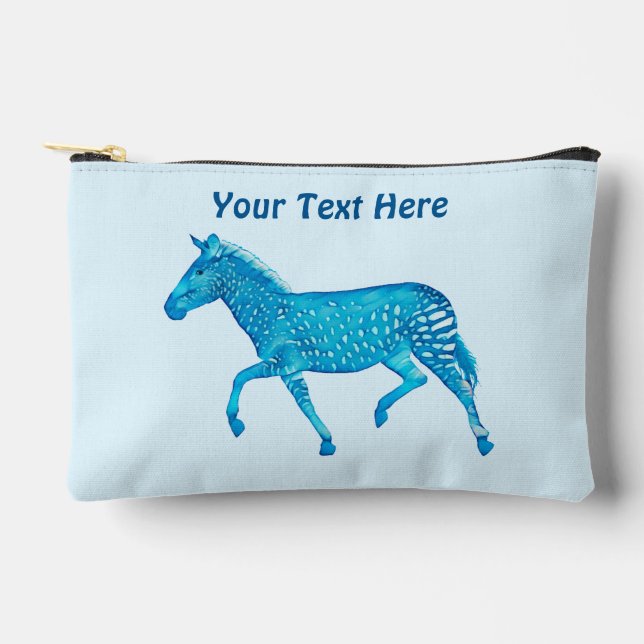 Niedlich Polka Dot Zebra Zubehörtasche (Vorderseite)