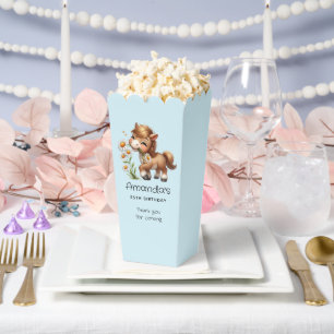 Niedlich Pony Eating Daisies Geburtstag Vielen Dan Geschenkschachtel