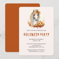 Niedlich Pony Orange Pumpkin Family Halloween-Part
