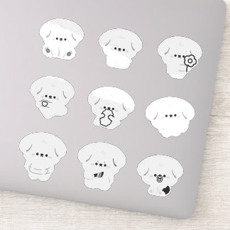 Niedlich Poodle Aufkleber