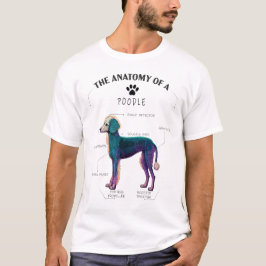 Niedlich Poodle Dog Anatomie - Gabe Dog Liebhaber  T-Shirt