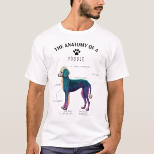 Niedlich Poodle Dog Anatomie - Gabe Dog Liebhaber T-Shirt