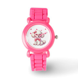 Niedlich Poodle Kids-Uhr Armbanduhr