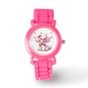 Niedlich Poodle Kids-Uhr Armbanduhr