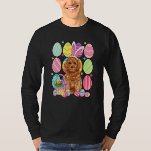 Niedlich Poodle Ostersonntag Ohr farbenfrohe Oster T-Shirt