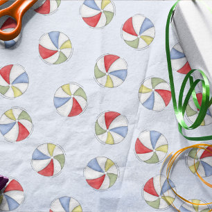 Niedlich Pool Party Whimsical Beach Balls farbenfr Seidenpapier