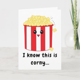 Niedlich Popcorn Geburtstag Karte