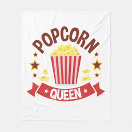 Niedlich Popcorn Queen Lover Girls Fleecedecke