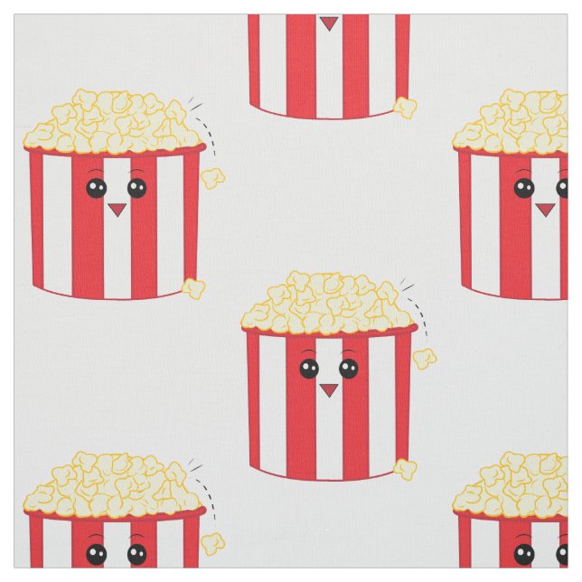 Niedlich Popcorn Stoff (Muster)