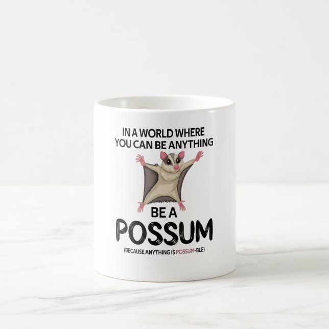 Niedlich Possum Girl Opossum Lover Possum Whispere Kaffeetasse (Mittel)