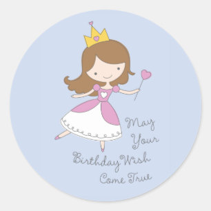 Niedlich Princess Birthday Wish Stickers