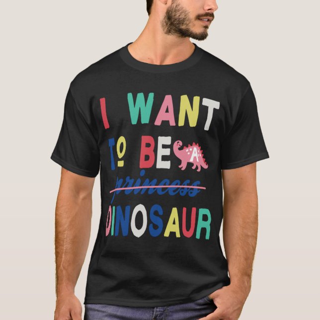 Niedlich Princess Dinosaur T-Shirt (Vorderseite)