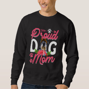 Niedlich Proud Schnauzer Dog Mama Muttertag Sweatshirt