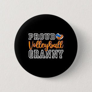 Niedlich Proud Volleyll Granny Muttertag Weihnacht Button