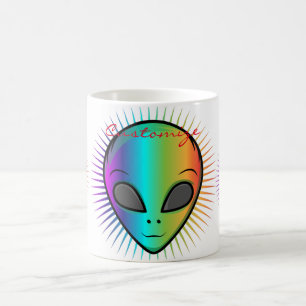 Niedlich Psychedelische Alien Head Thunder_Cove Kaffeetasse
