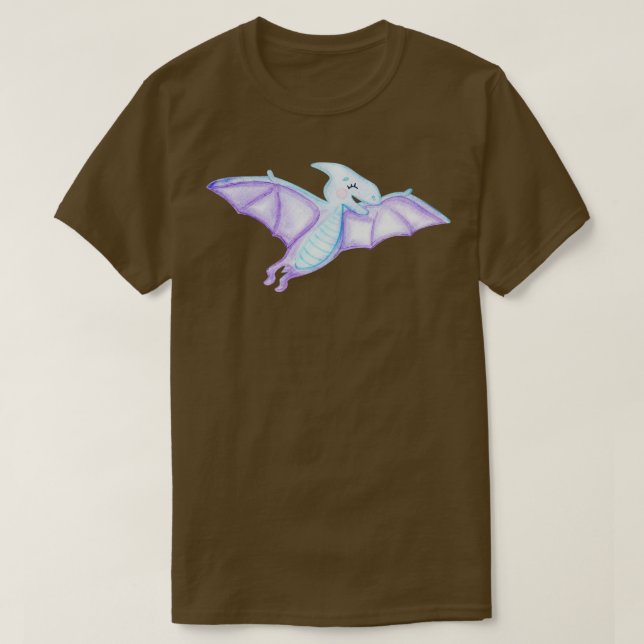 Niedlich Pterodactyl T-Shirt (Design vorne)