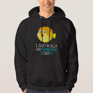 Niedlich Puffer Fisch, den ich einfach nur gepufft Hoodie